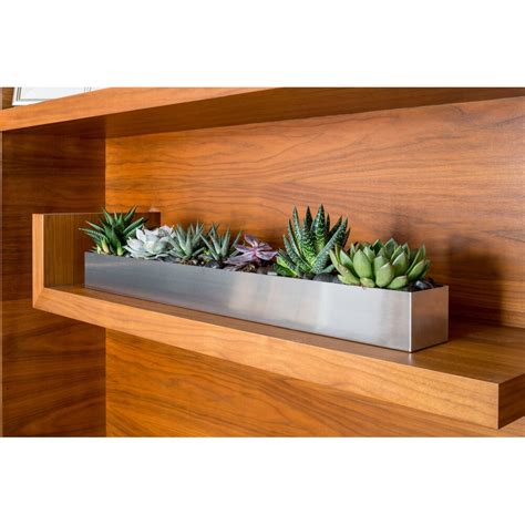 veradek geo stainless steel planter box|Veradek Geo Series Tall Planter .